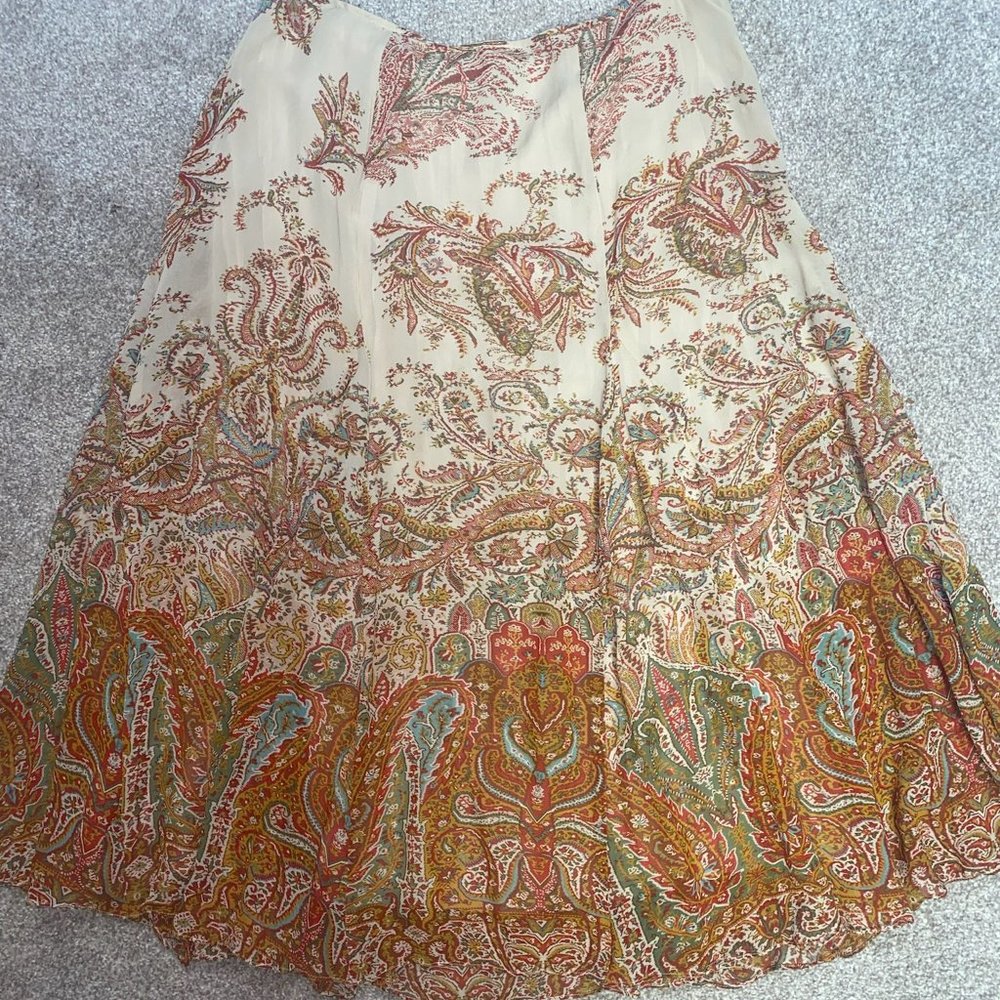 LAUREN by Ralph Lauren gradient patterned skirt